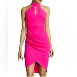 Bisou Bisou Hot Pink Party Dress